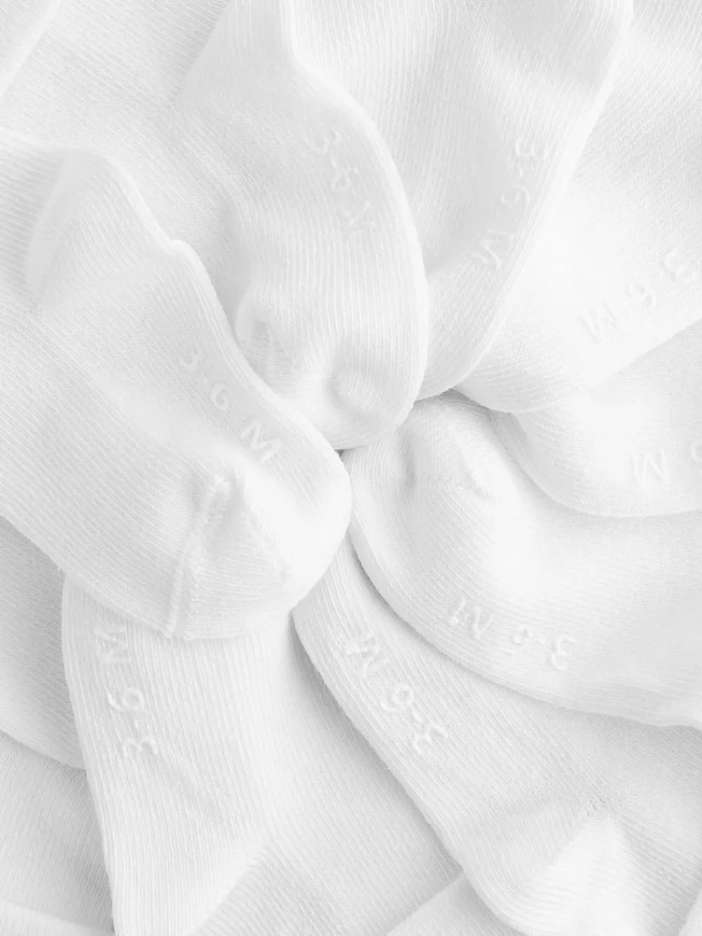 Next White Roll Top Baby Socks 10 Pack (0mths-2yrs)