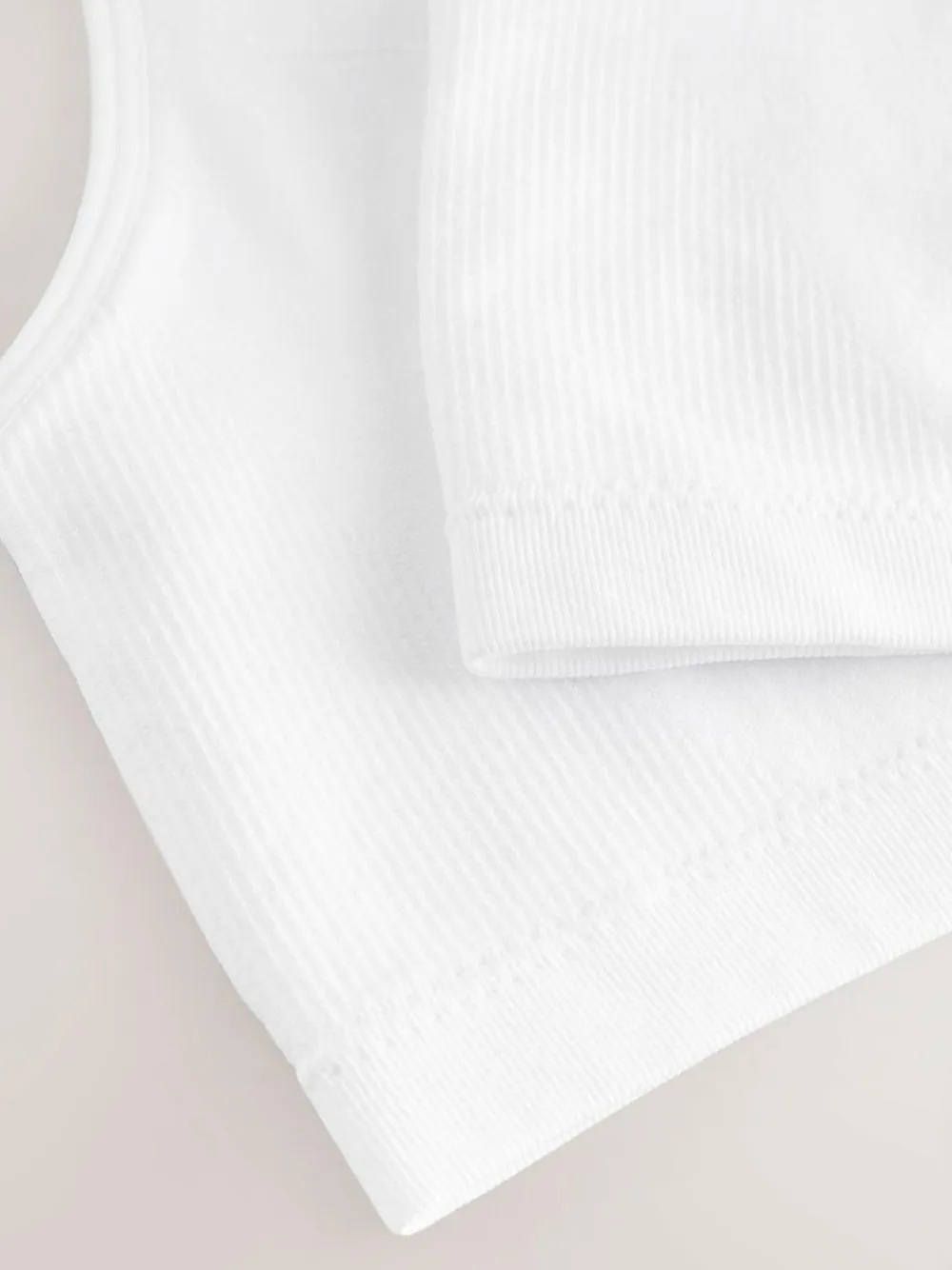 Next White Seamfree Racer Crop Tops 2 Pack (7-16yrs)^ Bras & Crop Tops|Underwear