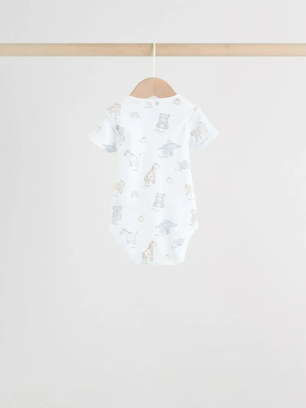 Next White Short Sleeve Baby Bodysuits 5 Pack^BOY Unisex|Bodysuits & Vests