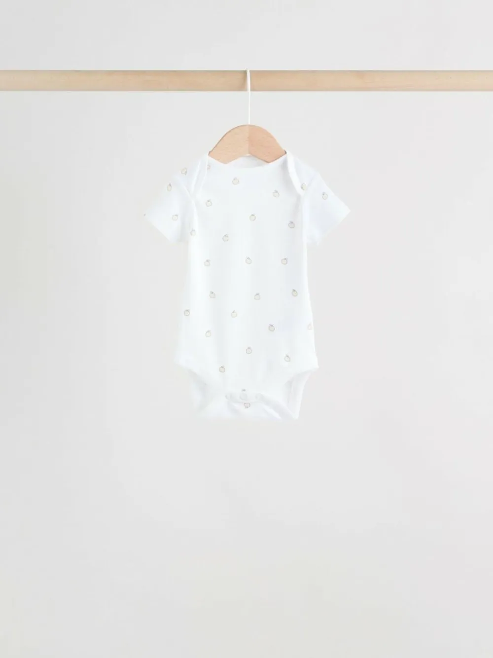 Next White Short Sleeve Baby Bodysuits 5 Pack^BOY Unisex|Bodysuits & Vests