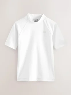 Hot Next White Short Sleeve Rash Vest (1.5-16yrs)