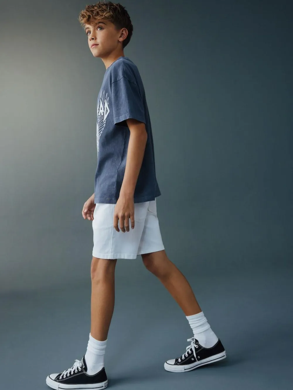 Next Single Denim Shorts (3-16yrs)^BOY Shorts