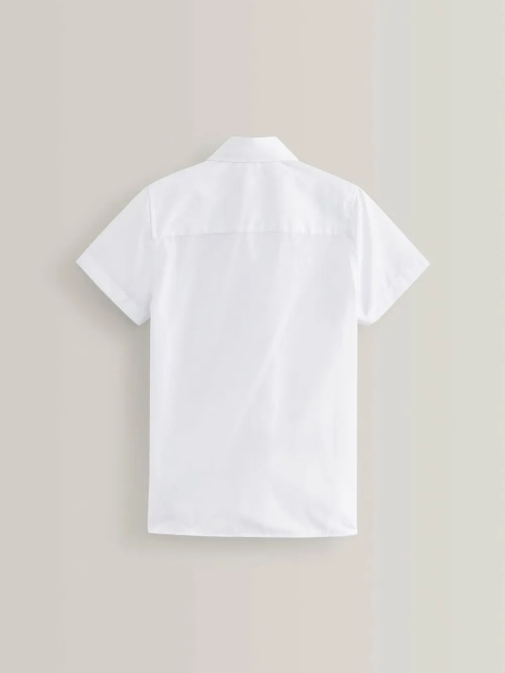 Next White Slim Fit 2 Pack Short Sleeve School Shirts (3-17yrs)^BOY Shirts
