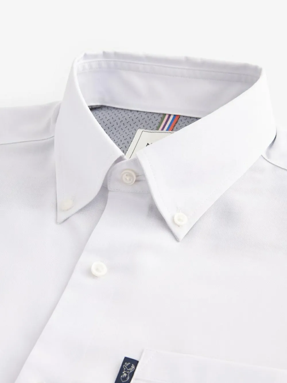 Next White Slim Fit Button Down Easy Iron Oxford Shirt^ Shirts