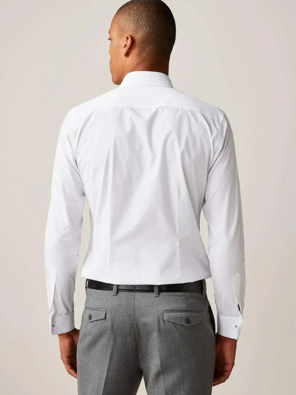 Next Slim Fit Easy Care Double Cuff Smart Shirt^ Shirts|Occasionwear