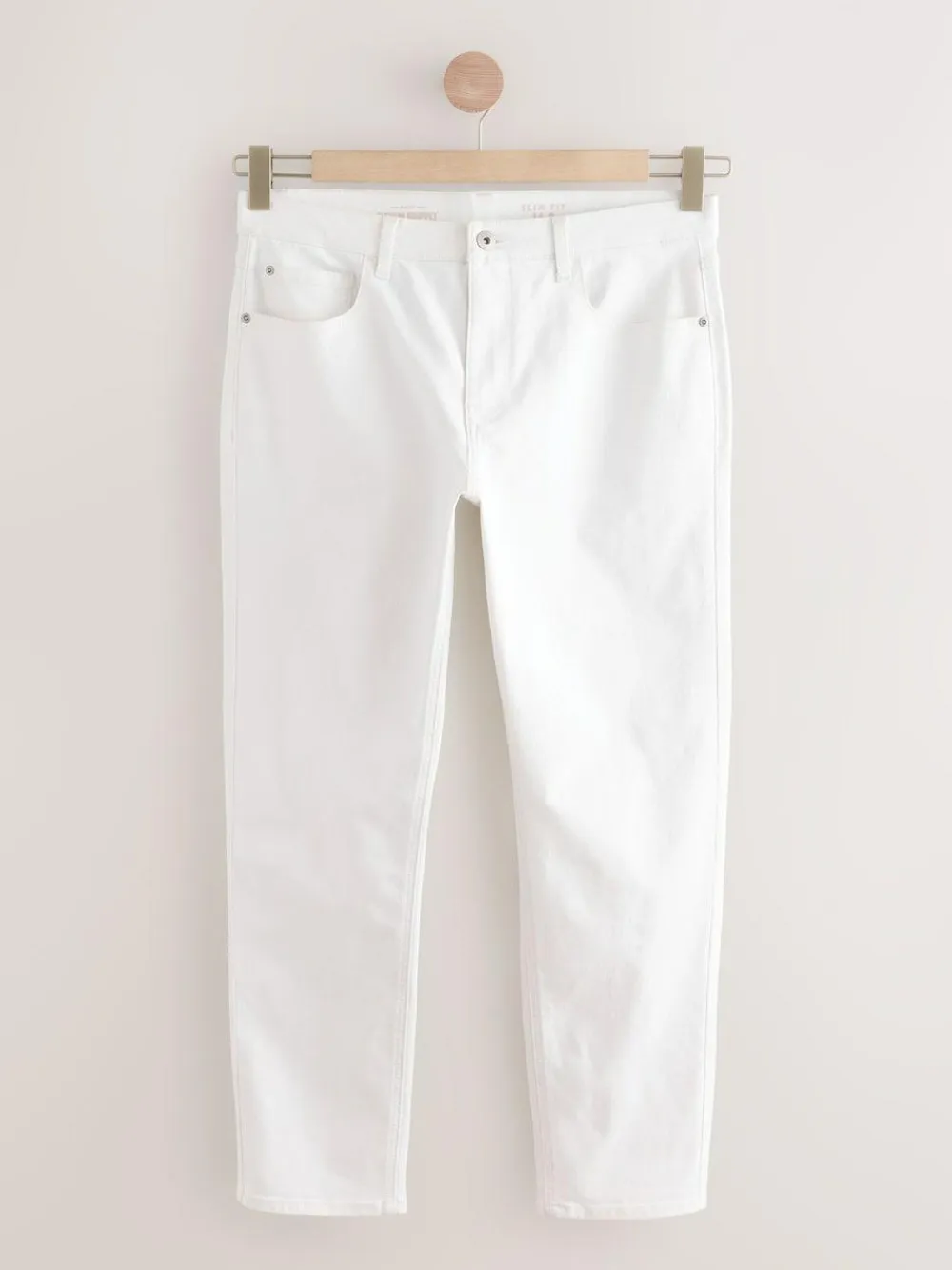 New Next White Slim Fit Essential Stretch Jeans