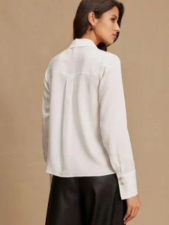 Next Soft Revere Collar Long Sleeve Shirt^Women Tops & T-Shirts|Blouses & Shirts