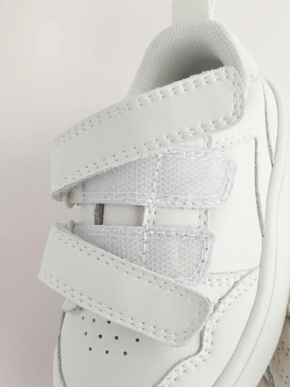 Next Standard Fit (F) Touch Fastening Leather First Walker Baby Shoes White