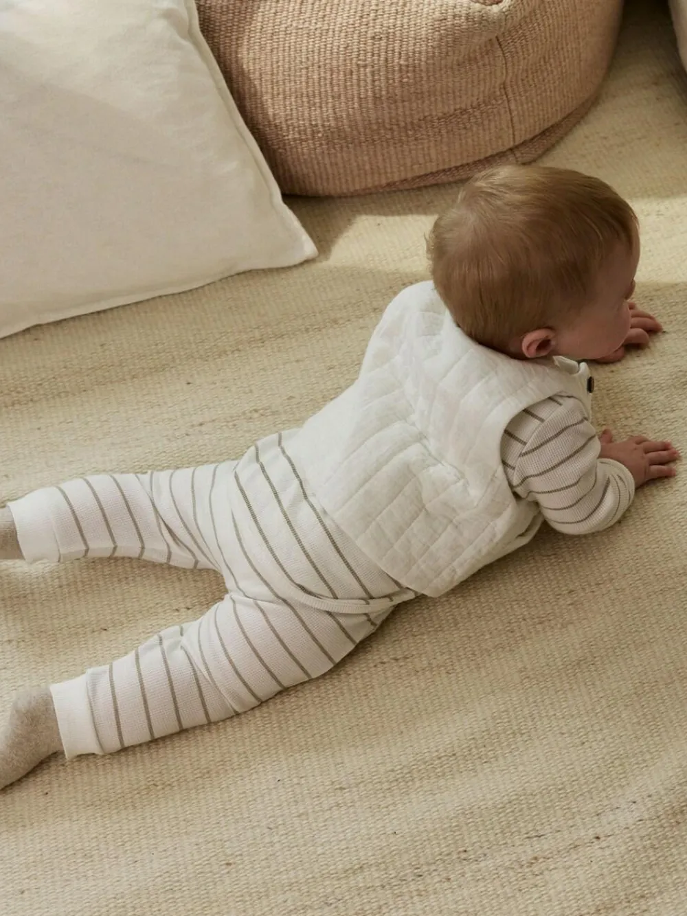 Next White Stripe Baby Gilet Top and Leggings Set (0mths-2yrs)^ Sets & Coords