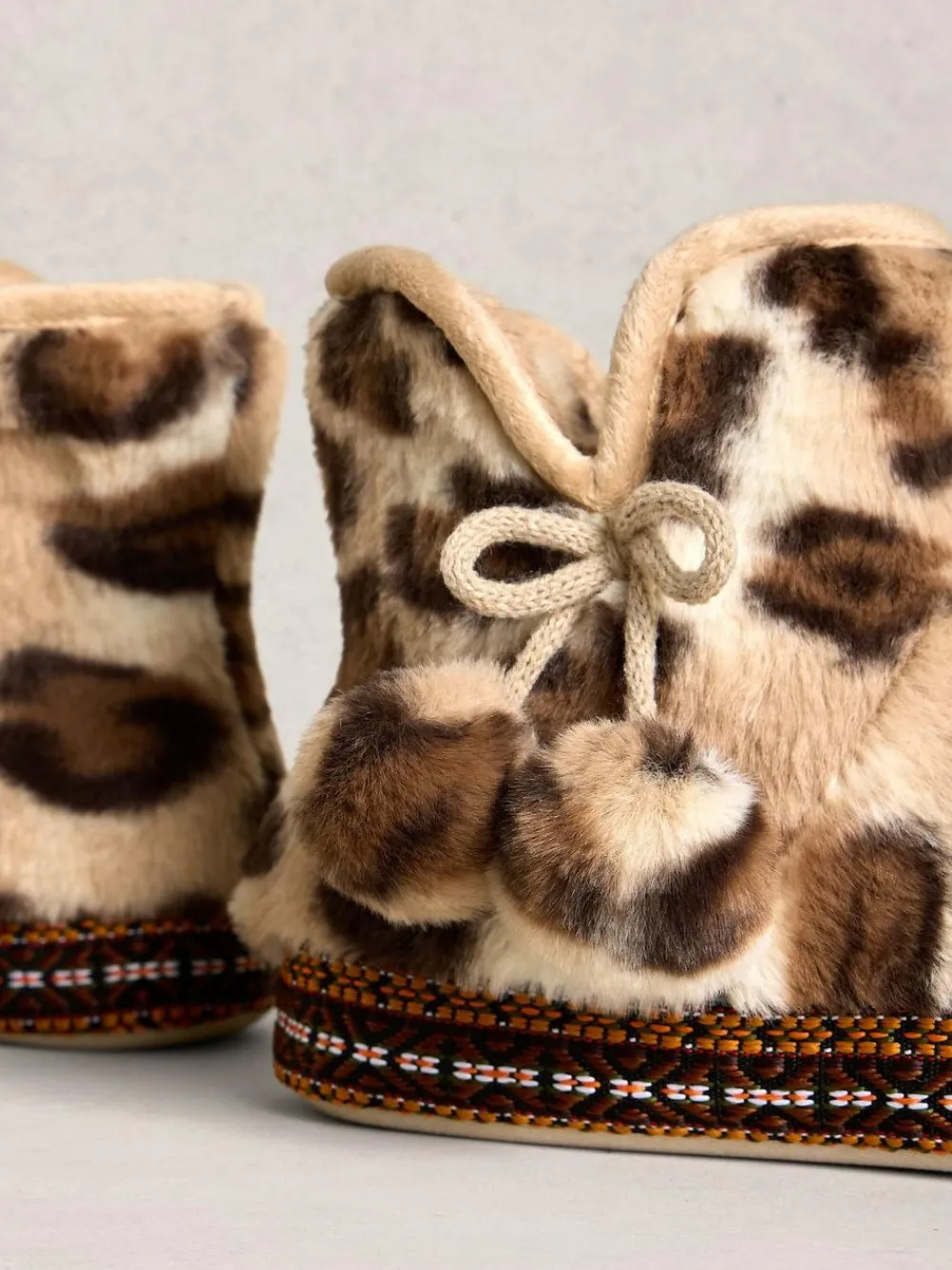 White Stuff Faux Fur Bootie Slippers^Women Slippers
