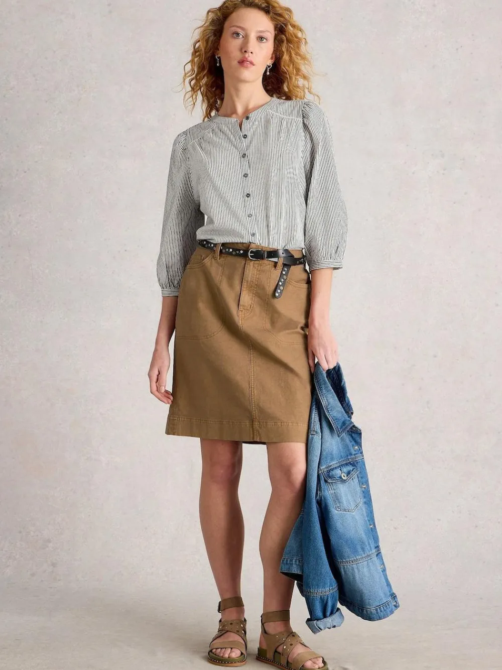 White Stuff Tia Chino Skirt^Women Skirts