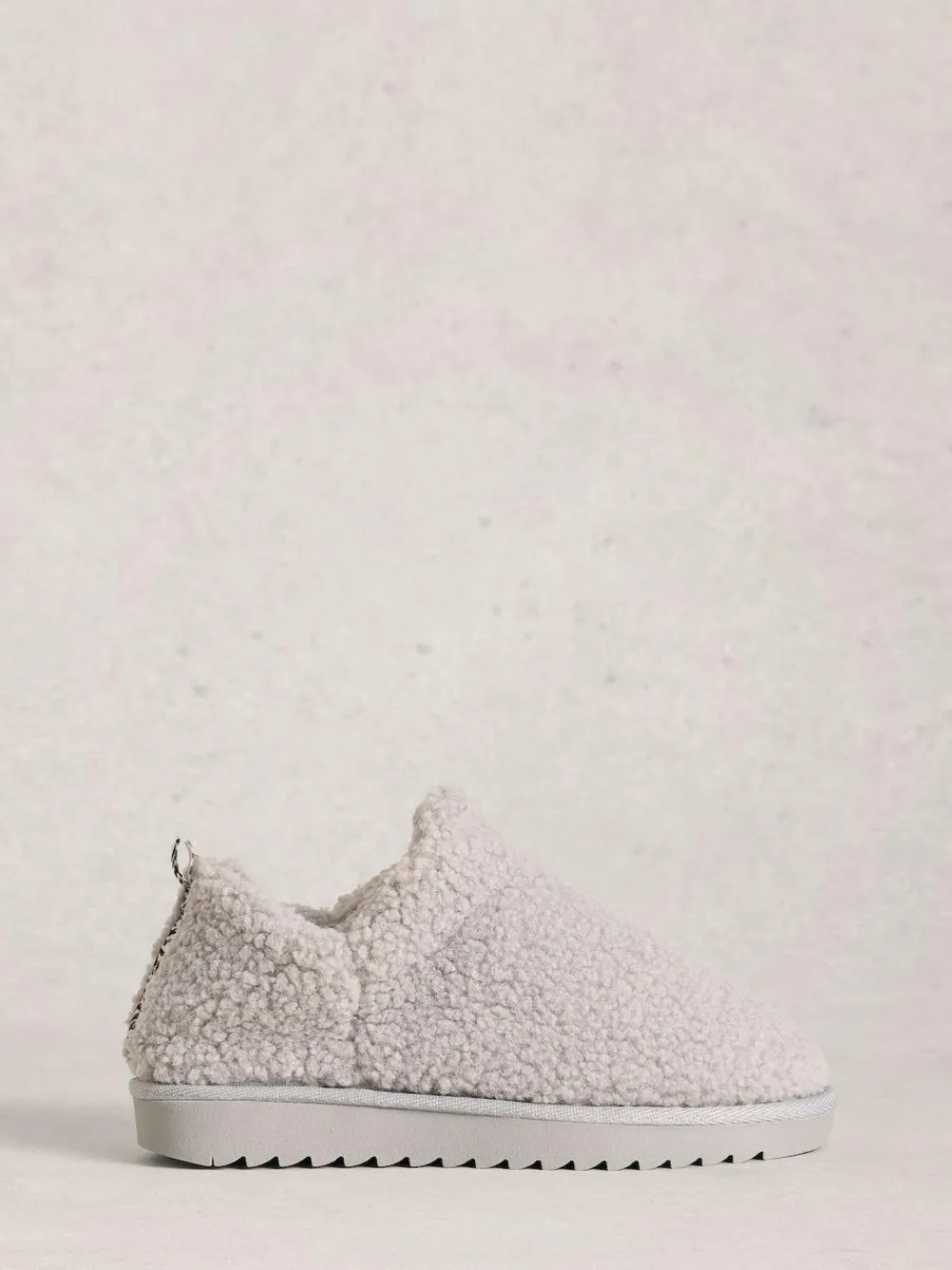 Discount White Stuff Borg Slipper Booties Grey