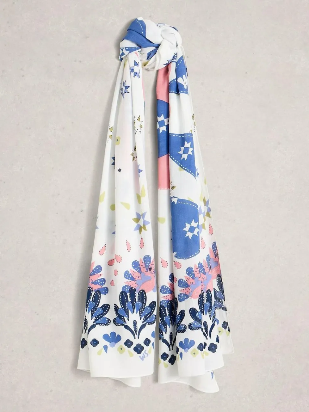 White Stuff Sophie Printed Scarf^Women Hats, Gloves & Scarves|Hats, Gloves & Scarves