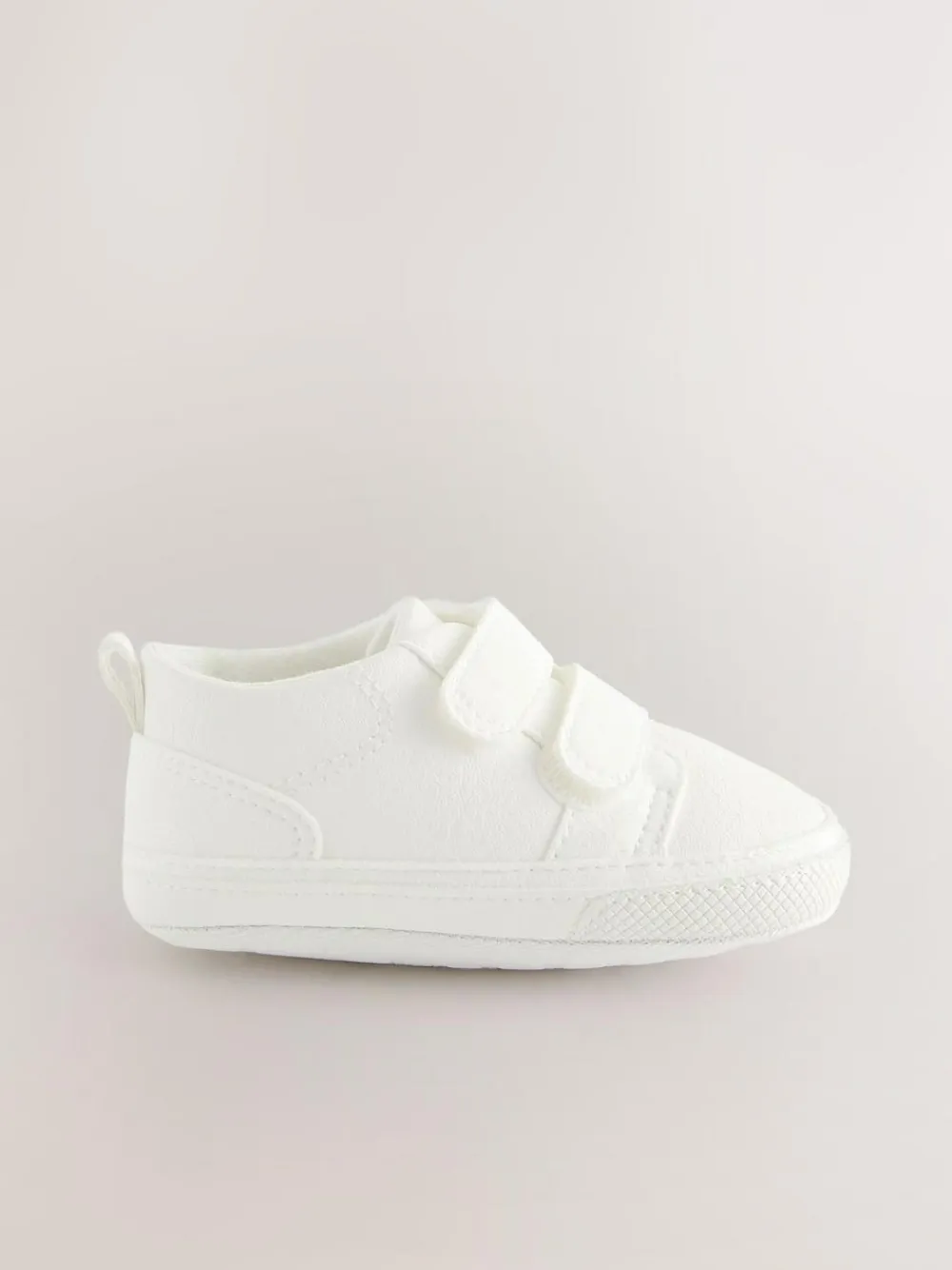 Next White Touch Fastening Baby Trainers (0-2mths)^BOY Unisex|Sneakers