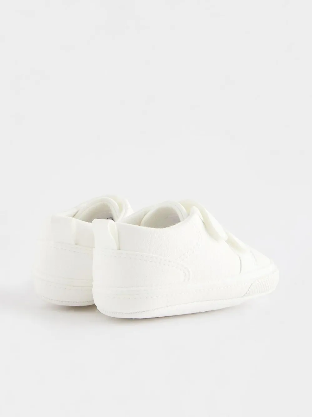 Next White Touch Fastening Baby Trainers (0-2mths)^BOY Unisex|Sneakers