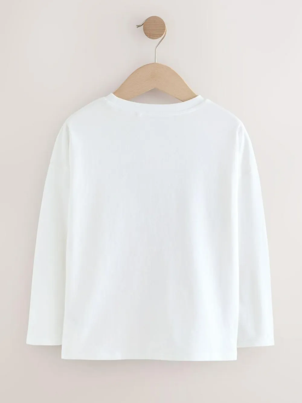 Next White Unicorn Print Long Sleeve Sequin Top (3-16yrs)^ Nightwear|T-Shirts