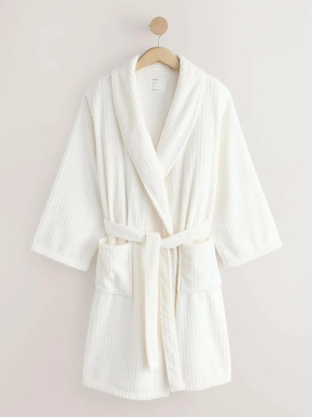 Sale Next Waffle Cosy Robe White