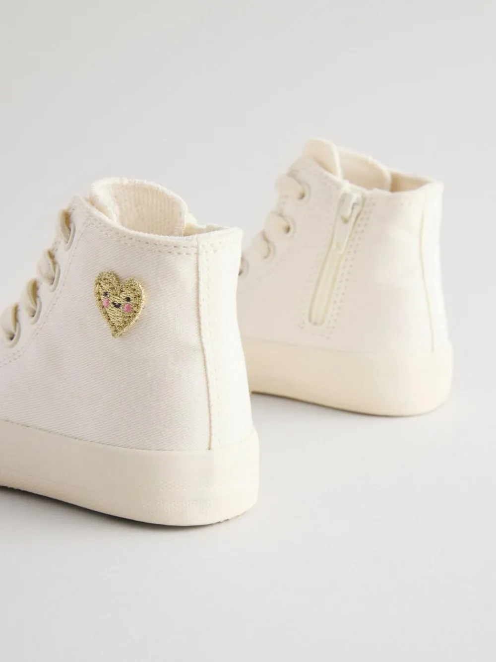 Outlet Next Wide Fit (G) High Top Trainers White