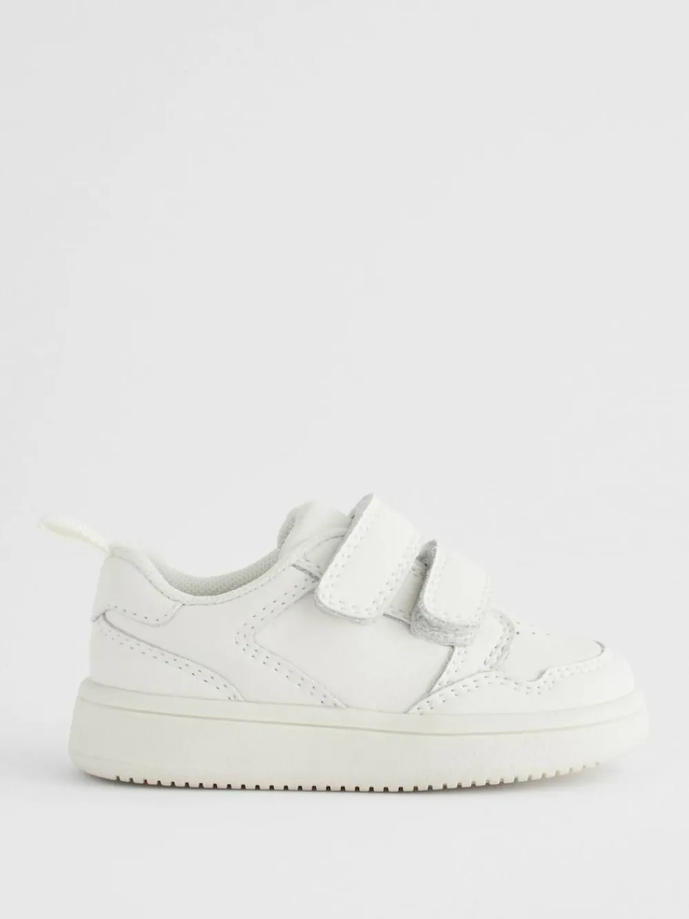 Clearance Next Wide Fit (G) Touch Fastening Leather First Walker Baby Shoes White