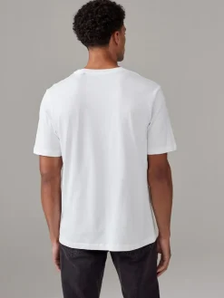 Next White/Black/Navy Regular Fit Essential Cotton T-Shirts 6 Pack^ Nightwear|Loungewear