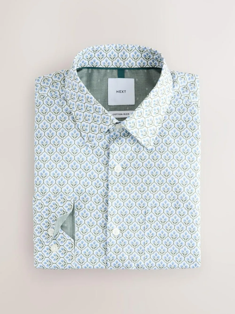 Next Regular Fit Long Sleeve Print Shirt^ Shirts