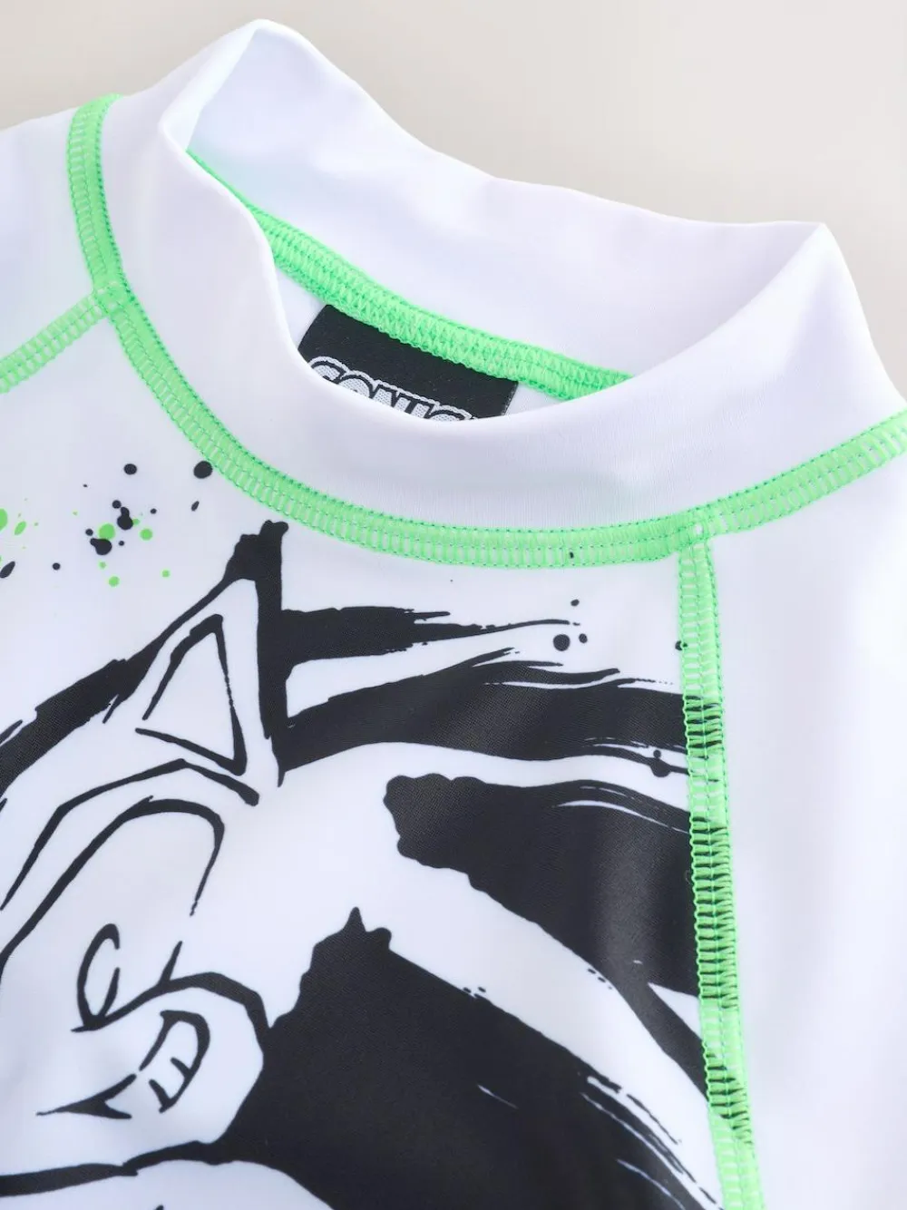 Discount Next White/Blue Sonic Rash Vest (3-16yrs)
