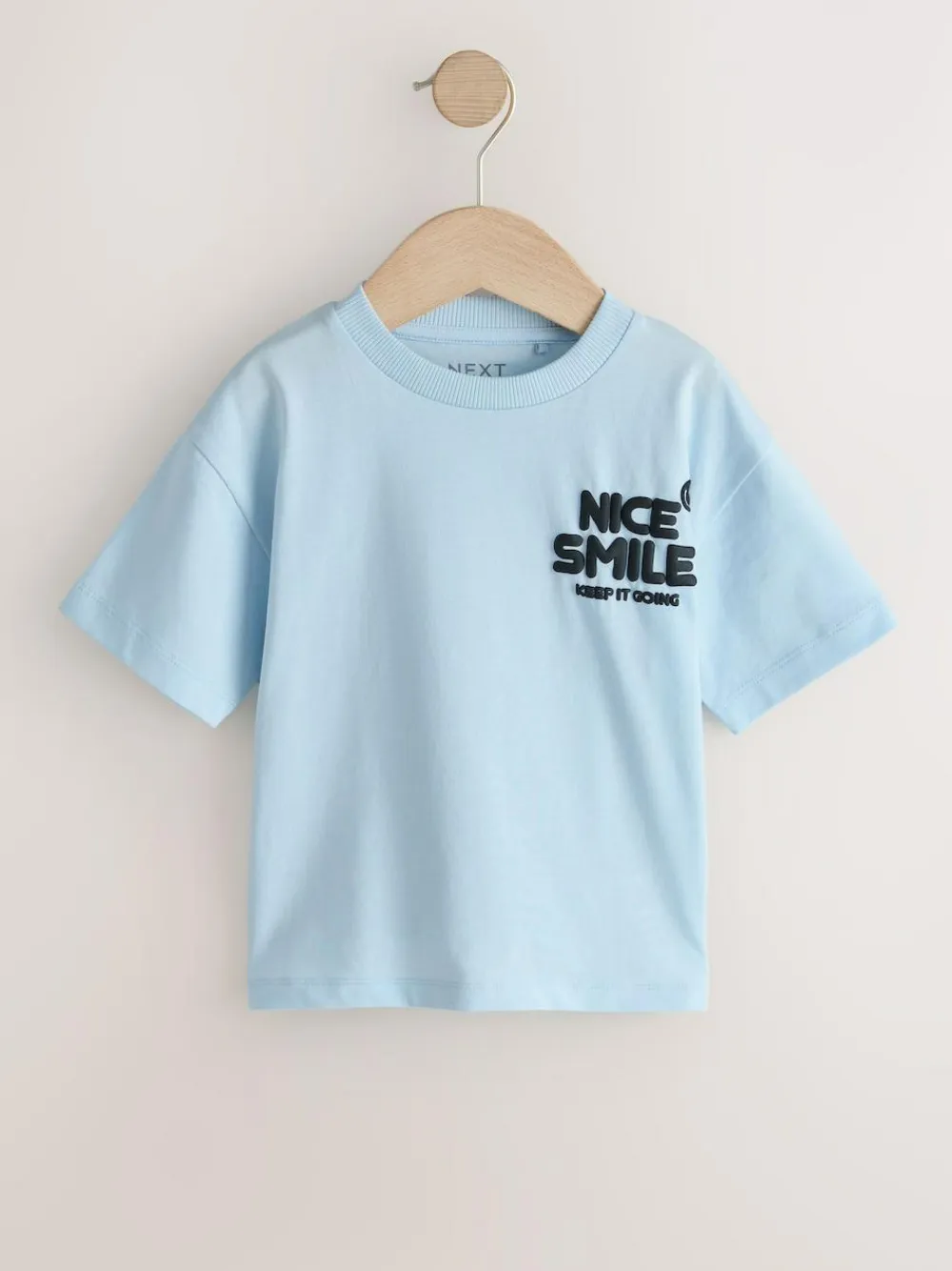 Next Small Short Sleeve Graphic T-Shirts 5 Pack (3mths-7yrs) White/Blue/Green/Black/Purple