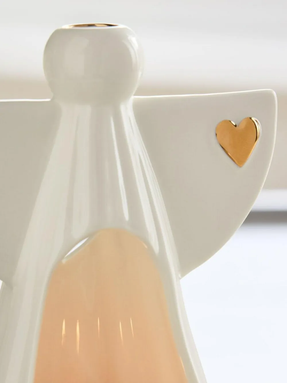 Next White/Gold Ceramic Angel Tea Light Holder^ Candle Holders & Lanterns