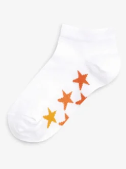Sale Next White/Grey Cotton Rich Trainer Socks 7 Pack