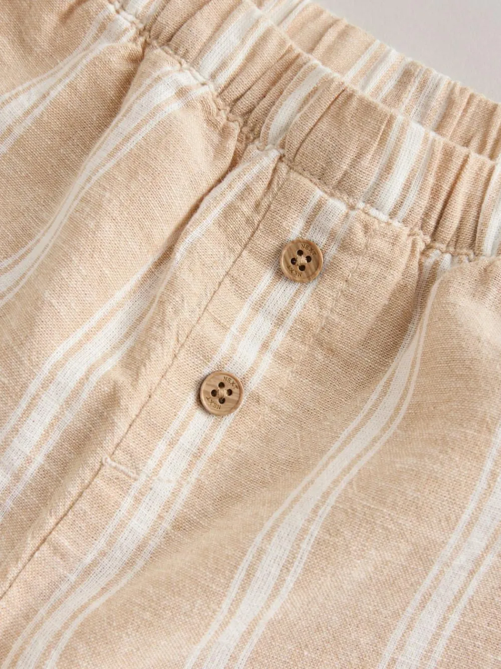 Online Next Shirt and Trousers Baby Set (0mths-3yrs) White/Orange Stripe