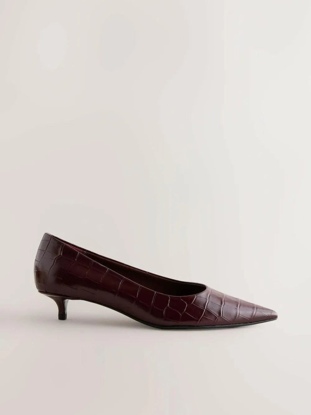 Discount Next Forever Comfort® Leather Point Toe Heels Wine
