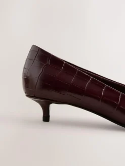 Discount Next Forever Comfort® Leather Point Toe Heels Wine