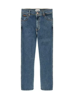 Discount Wrangler Mid Wash Straight Fit Texas Authentic Jeans