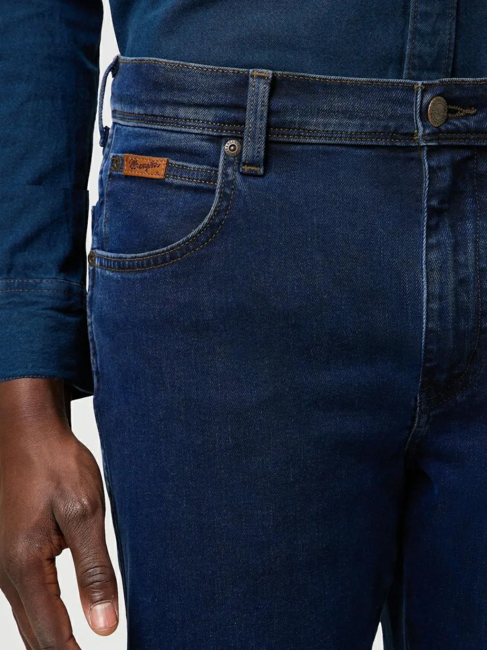 Clearance Wrangler Rustic Navy Straight Fit Texas Authentic Jeans