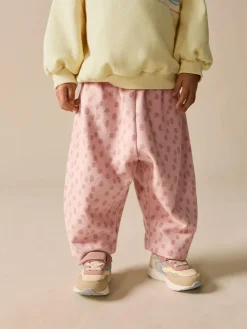 Outlet Next Yellow Animal Print Sweatshirt and Barrel Leg Joggers Set (3mths-7yrs)