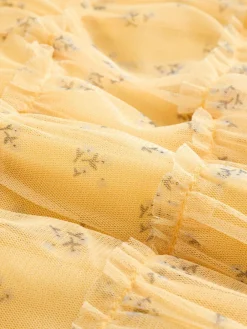 Online Next Baby Mesh Dress (0mths-2yrs) Yellow Ditsy
