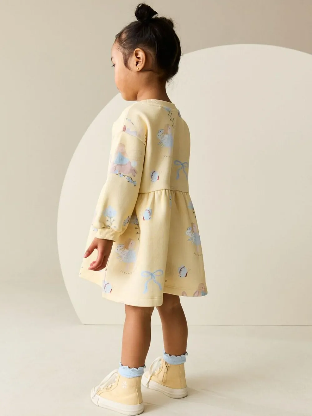 Hot Next Yellow Fairy Sweat Dress (3mths-7yrs)