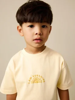 Next Yellow Sunshine Short Sleeve T-Shirt and Lightweight Joggers Set (3mths-7yrs)^BOY Baby Boys|Baby Boys