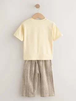 Next Yellow Sunshine Short Sleeve T-Shirt and Lightweight Joggers Set (3mths-7yrs)^BOY Baby Boys|Baby Boys
