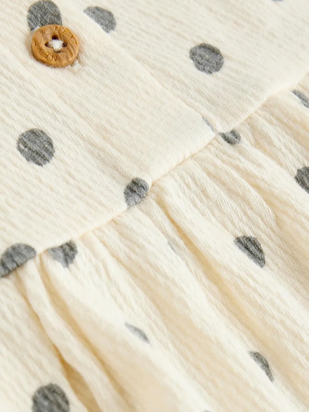 Online Next Baby Short Sleeve Dress 2 Pack (0mths-3yrs) Yellow/Cream Spot/Stripe