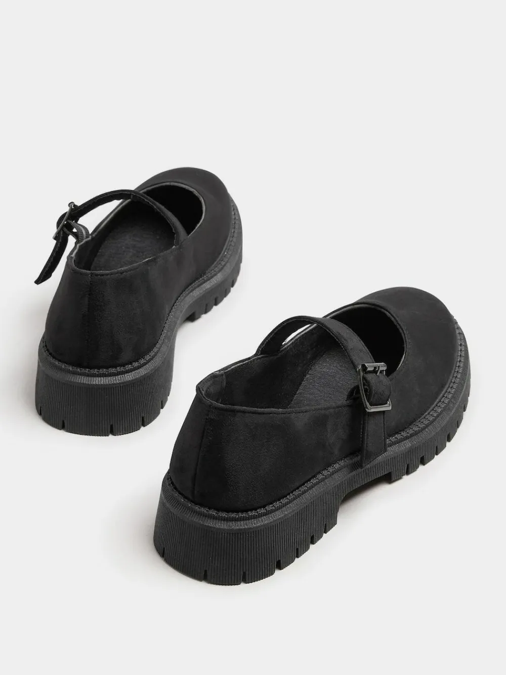 Outlet Yours Curve Black Extra Wide Fit Wide Fit Chunky Mary Jane Shoes