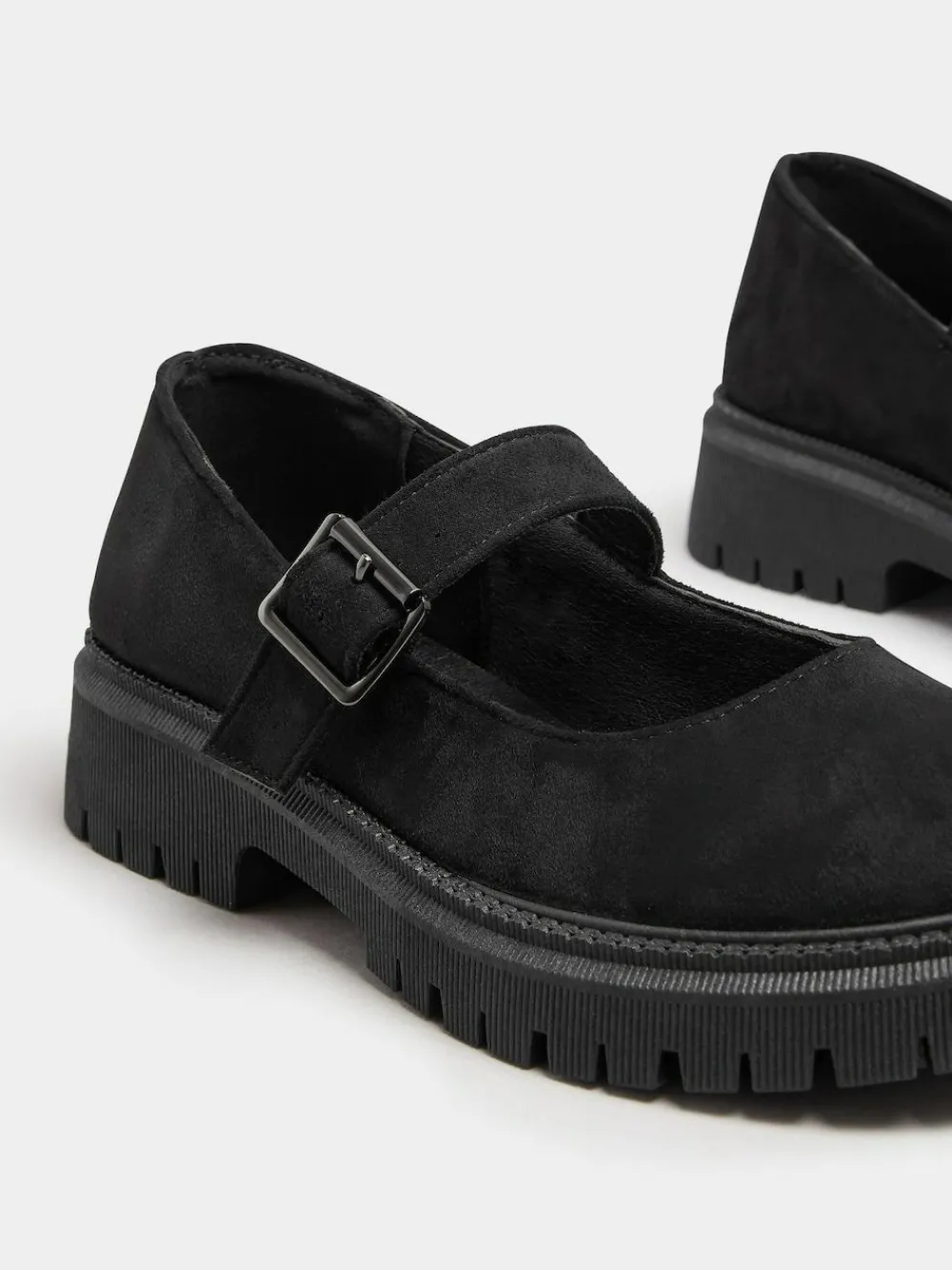 Outlet Yours Curve Black Extra Wide Fit Wide Fit Chunky Mary Jane Shoes