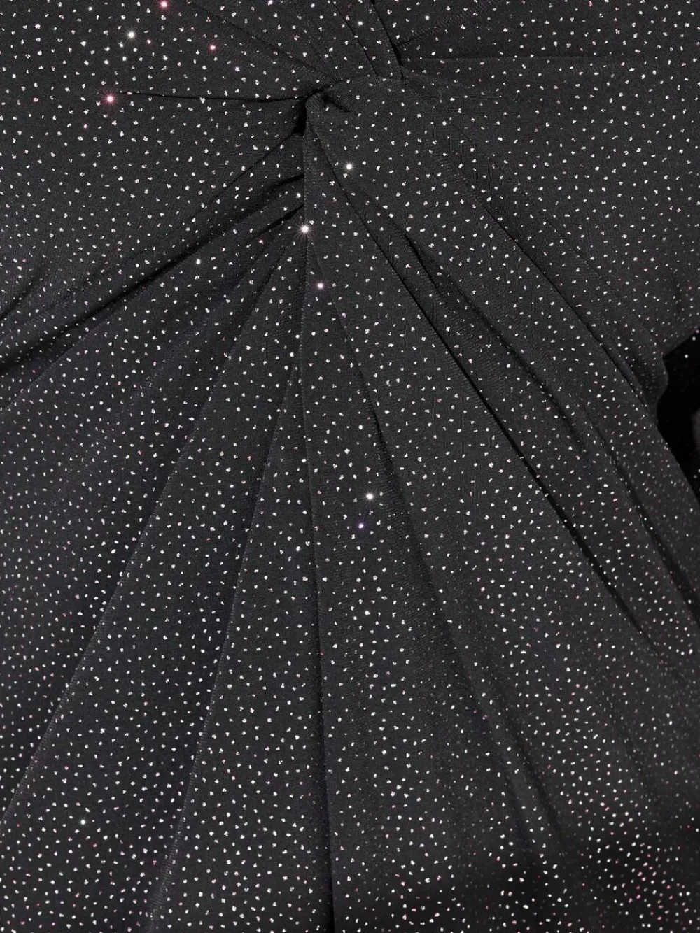 Clearance Yours Curve Black London Glitter Long Sleeve Knot Maxi Dress