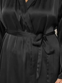 Yours Curve Satin Robe^Women Bathrobes