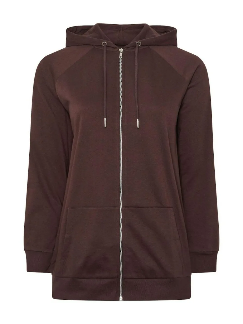 Yours Curve Brown Zip Thru Hoodie^Women Hoodies & Sweatshirts
