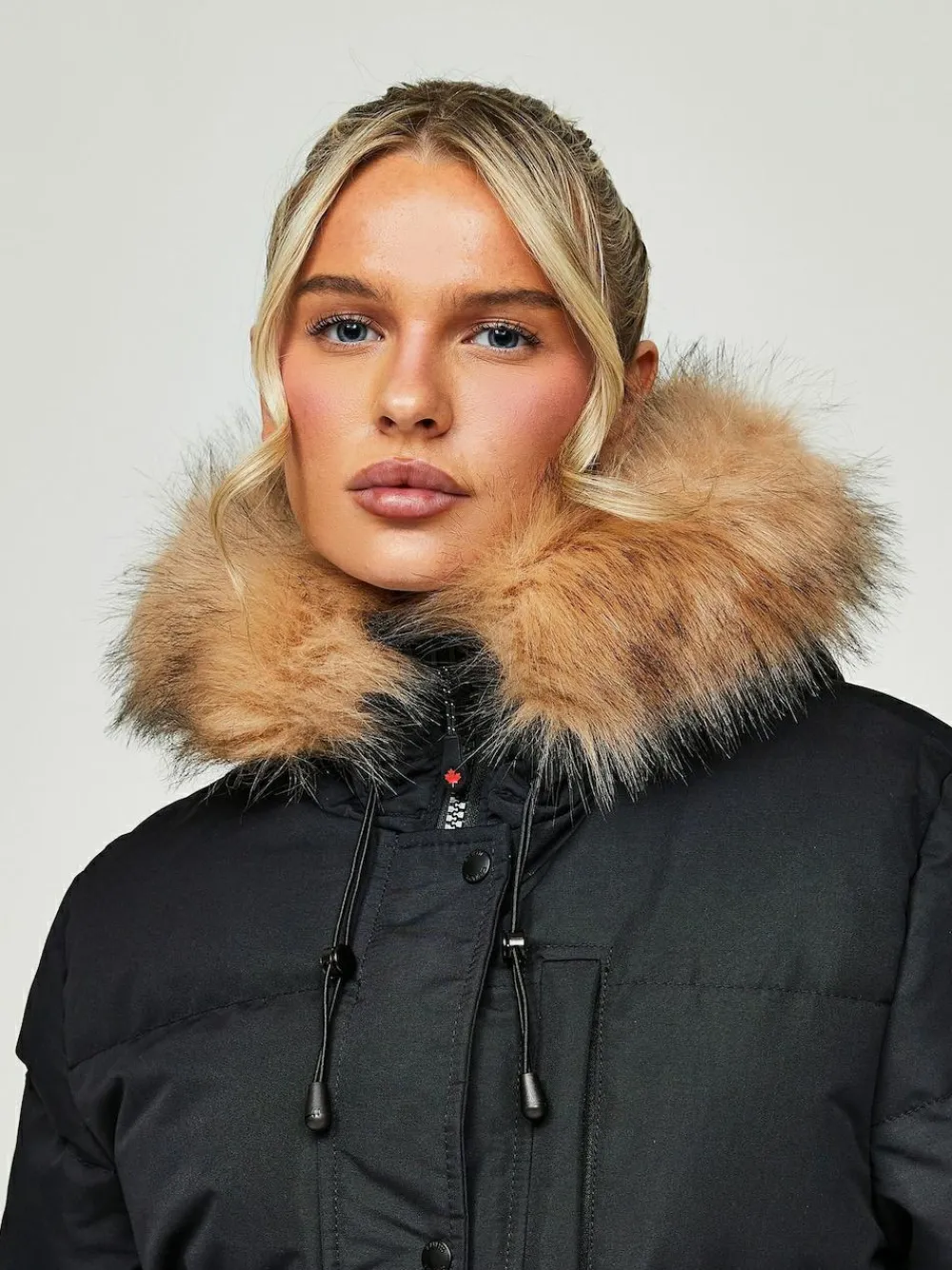 Discount Zavetti Canada Womens Goshawa Puffer Parka Jacket Jet Black